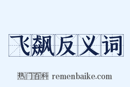 飞飙反义词是什么意思的图片